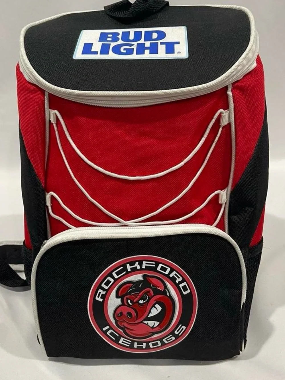 x Rockford IceHogs Red & Black Cooler Bag pack